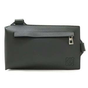 LOEWE Anagram Vertical T-Pocket Bag, Body Soft Grain Calf Leather, Black, C66...